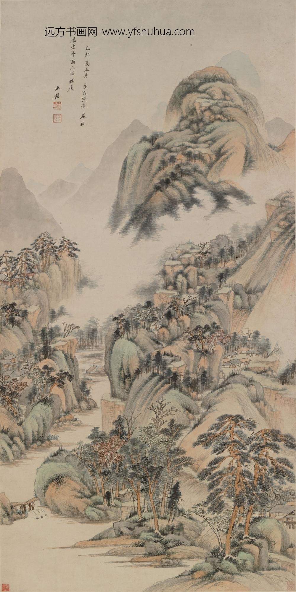 王鉴_青绿山水轴