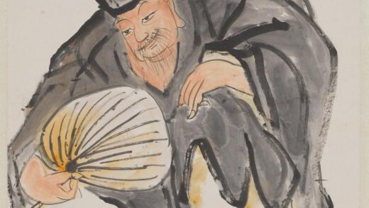 王震 南屏佛祖图轴.jpg