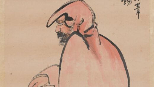 王震 达摩图轴 2.jpg