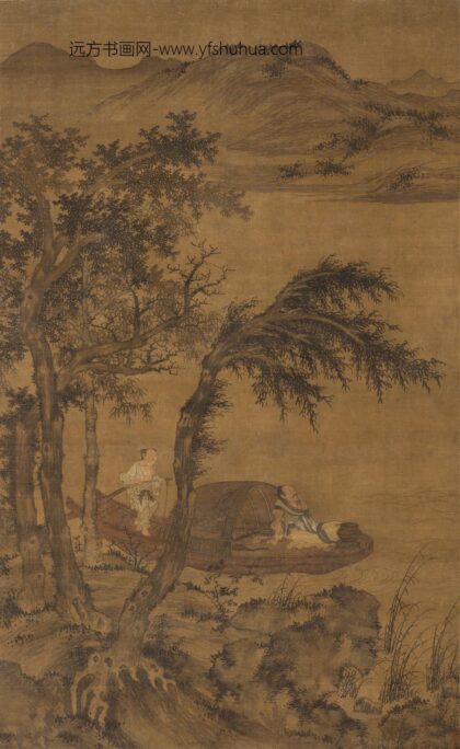 盛懋 秋舸清啸图轴.jpg