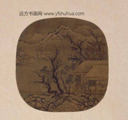 盛懋 雪溪卖鱼图纨扇页.jpg