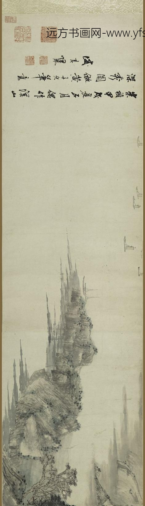 盛茂烨_溪山深秀图卷_