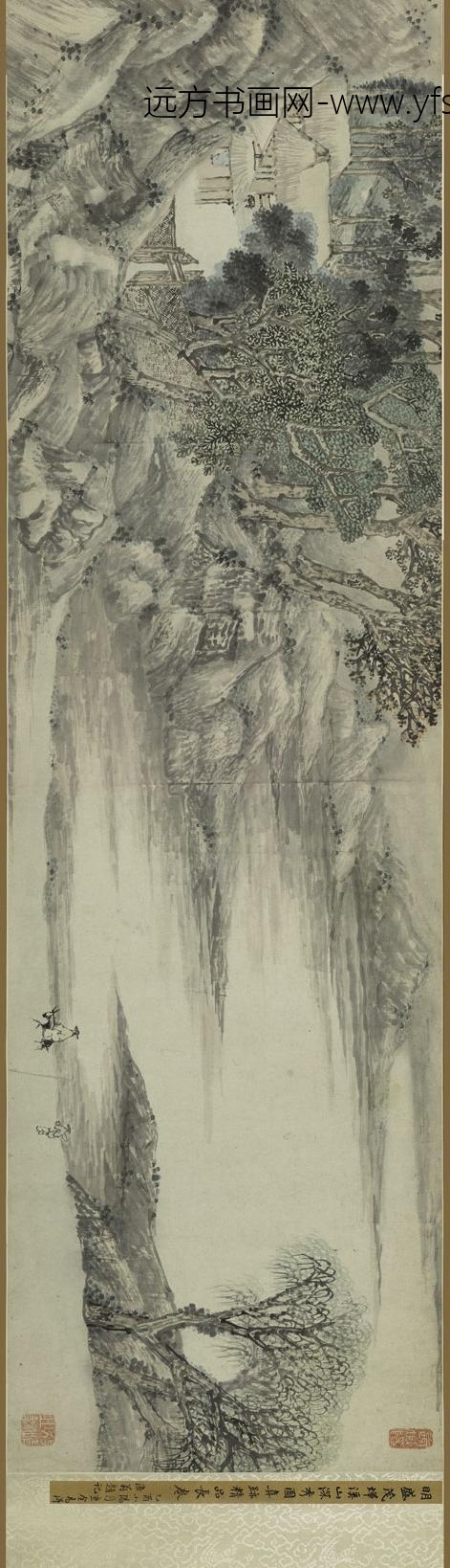 盛茂烨_溪山深秀图卷_