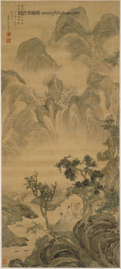 盛茂颖 观瀑图轴.jpg