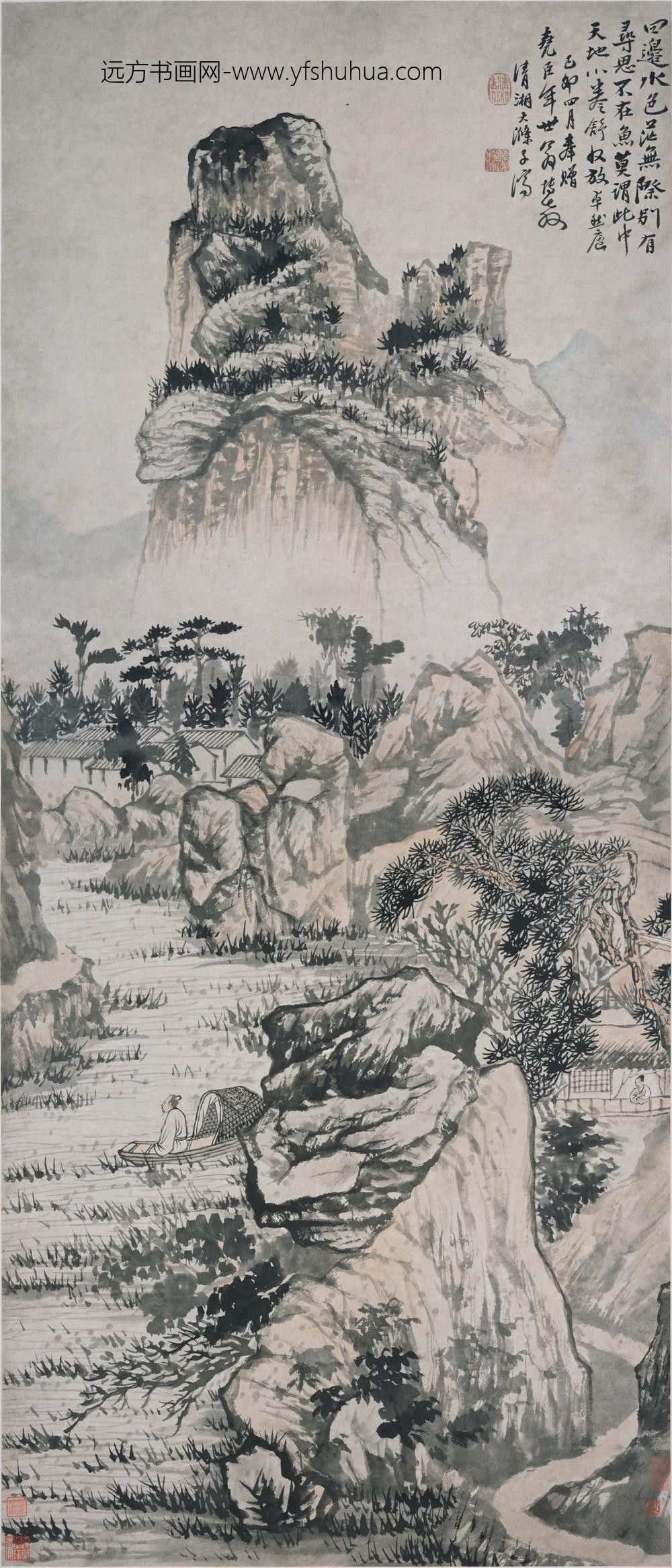 石涛_卓然庐图轴