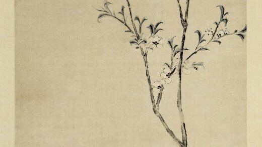 石涛 夭桃图轴.jpg