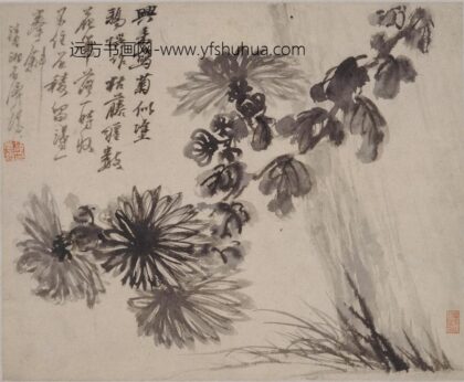 石涛 山水人物花卉册 1.jpg