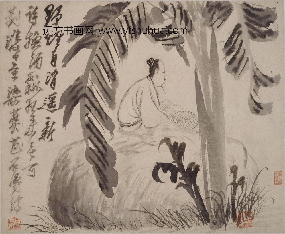 石涛_山水人物花卉册_