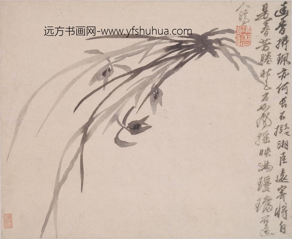 石涛_山水人物花卉册_