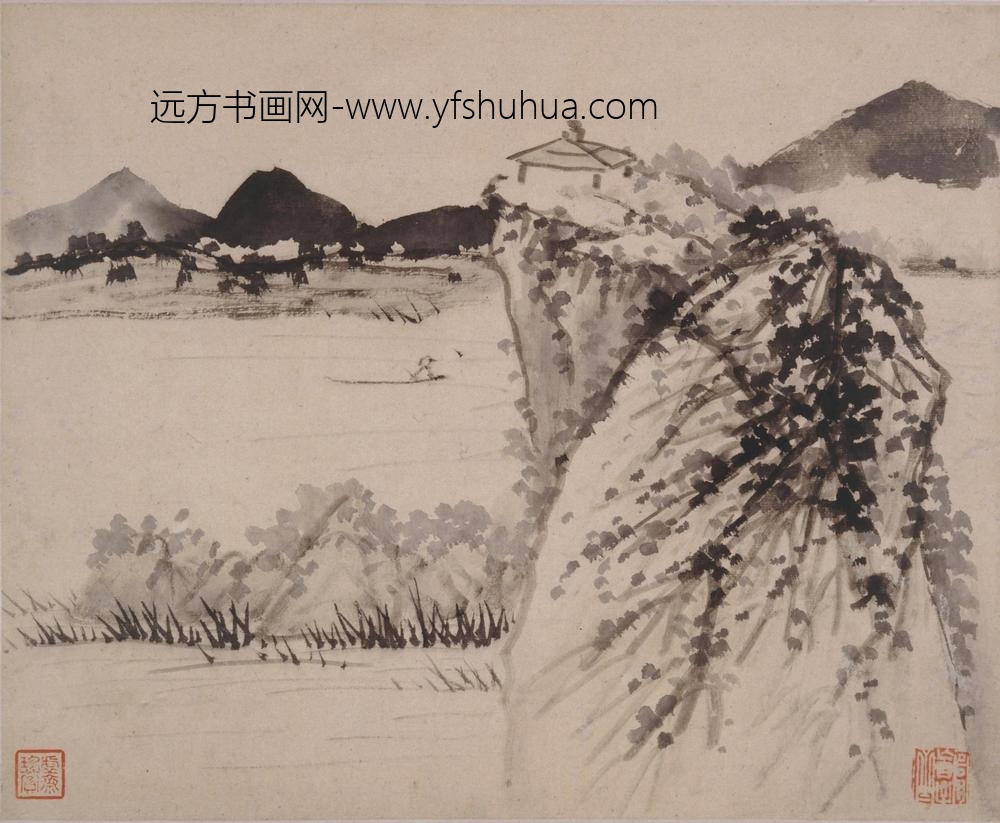 石涛_山水人物花卉册_