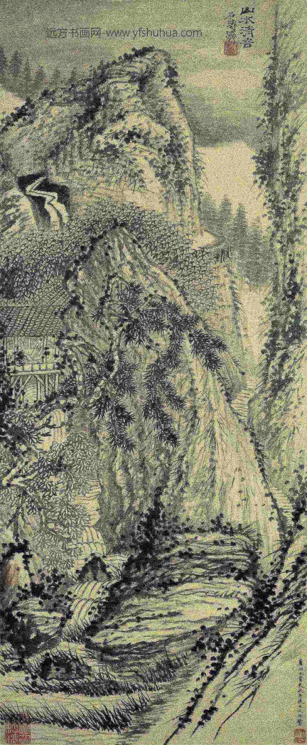 石涛_山水清音图轴