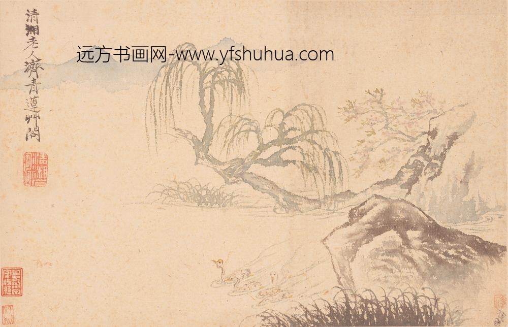 石涛_山水花卉册_