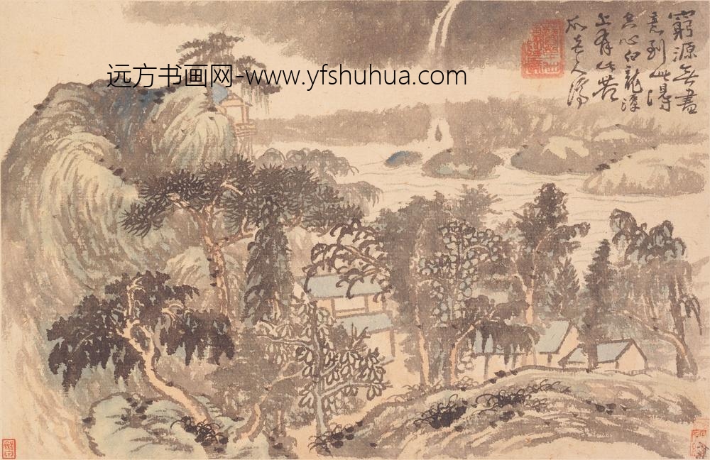 石涛_山水花卉册_