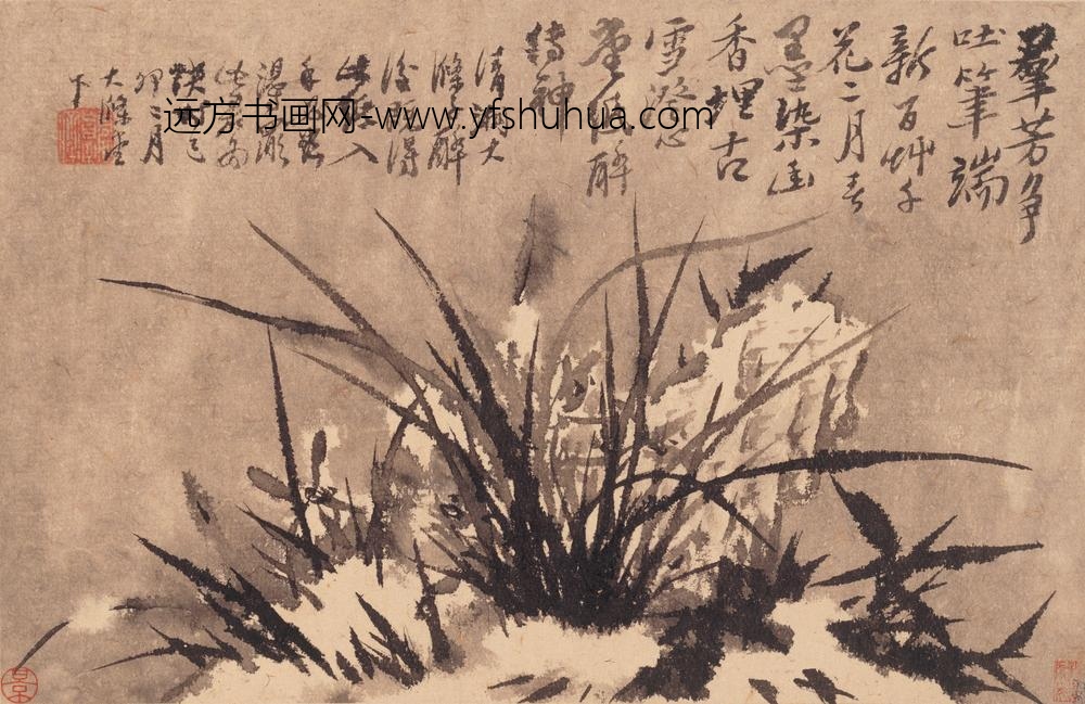 石涛_山水花卉册_