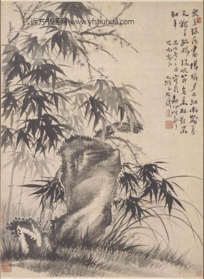 石涛 岁寒三友图轴.jpg