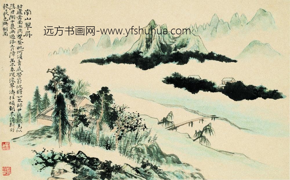 石涛_溪南八景图册_