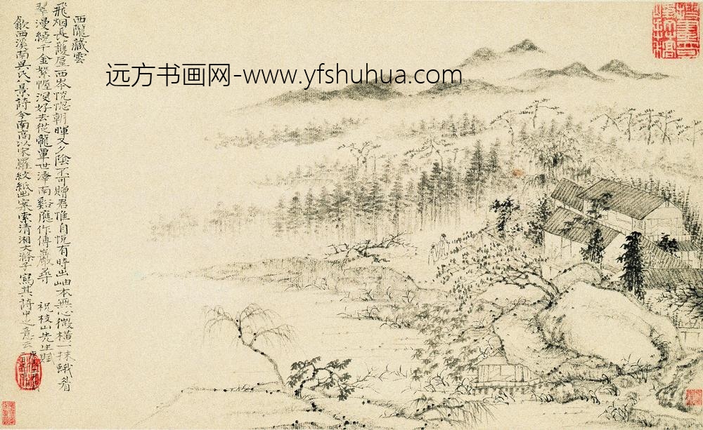 石涛_溪南八景图册_