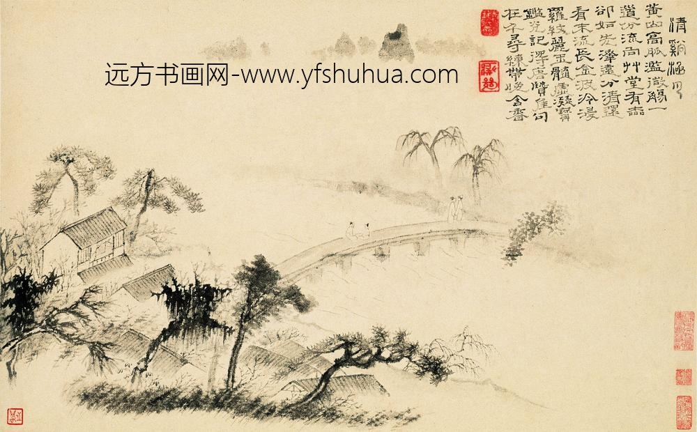 石涛_溪南八景图册_