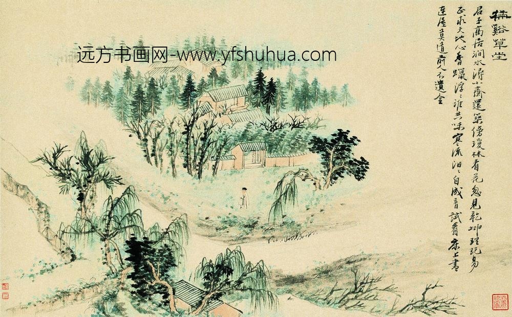 石涛_溪南八景图册_