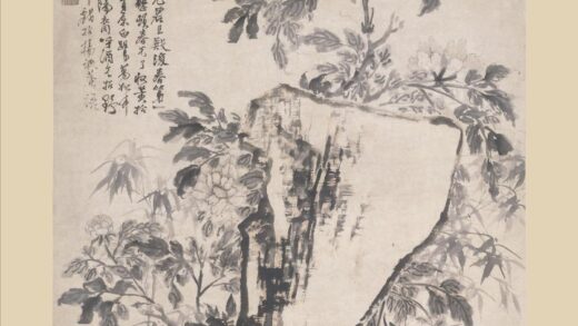 石涛 牡丹竹石图轴.jpg