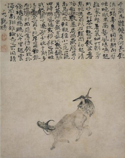 石涛 牧牛图轴.jpg