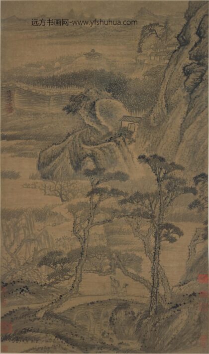 石涛 荒城怀古图轴.jpg