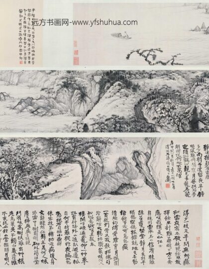 石涛 长干一枝诗意图卷.jpg