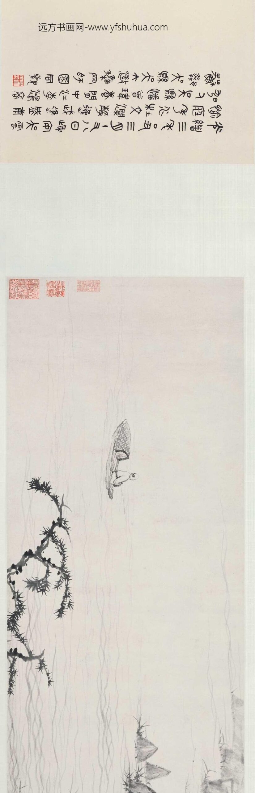 石涛_长干一枝诗意图卷_