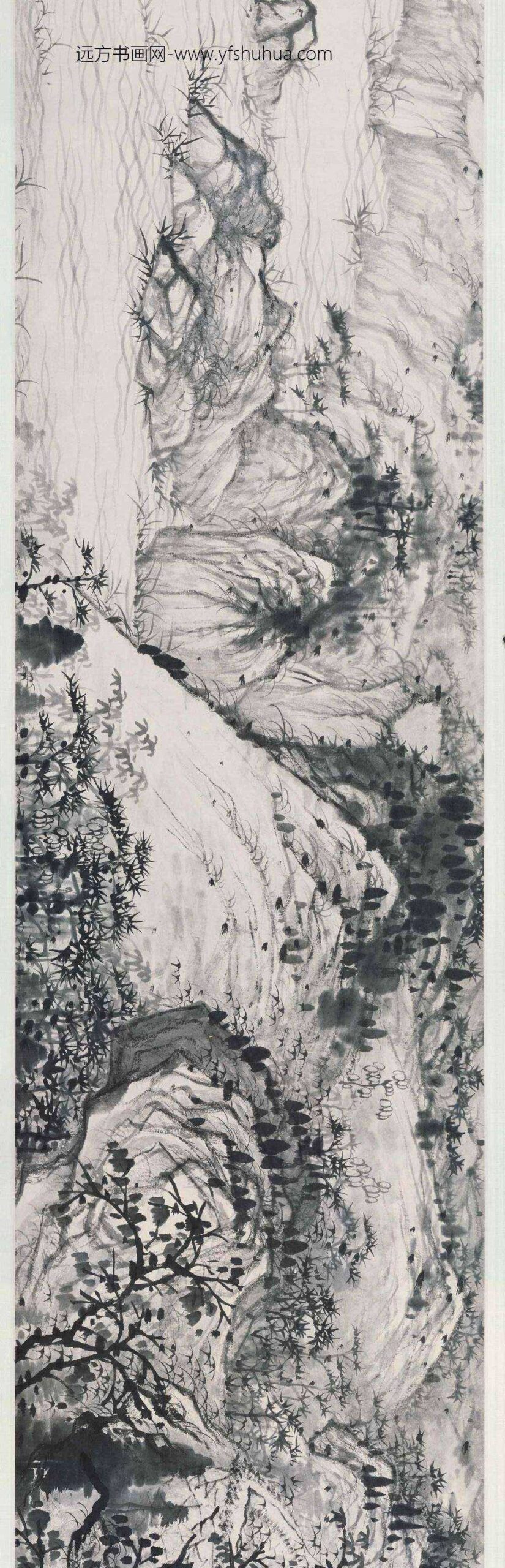 石涛_长干一枝诗意图卷_