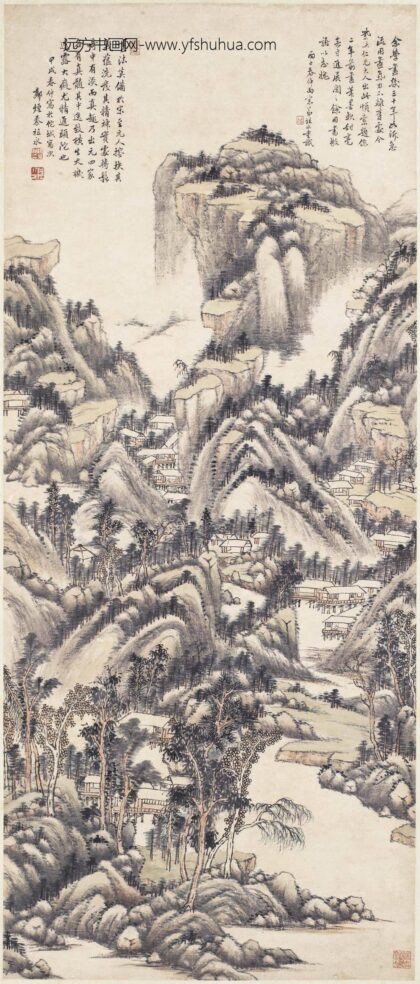 秦祖永 山水轴.jpg