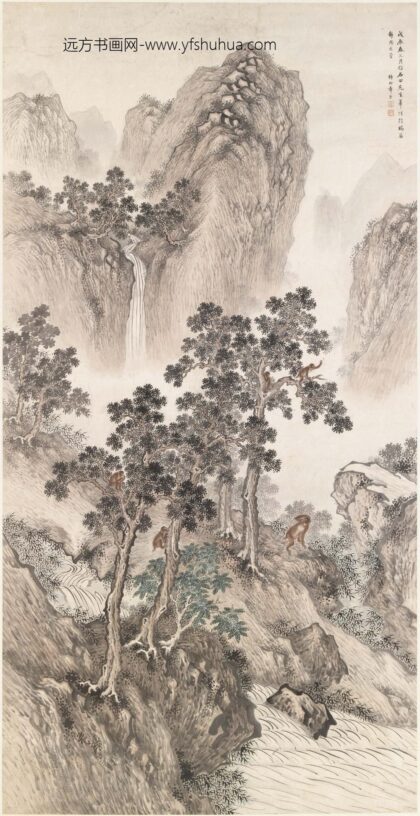 章于 五猴图轴.jpg