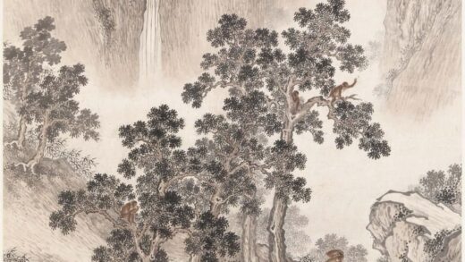 章于 五猴图轴.jpg