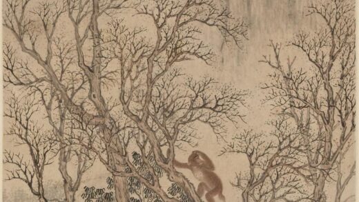 章于 春林双猿图轴.jpg