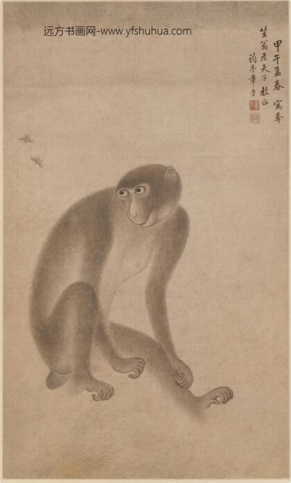 章于 蜂猿图轴.jpg
