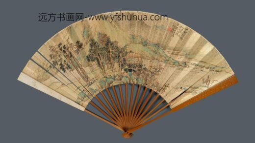 翁大年 沈雒书画成扇.jpg