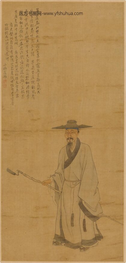 翁雒 杜甫像图轴.jpg