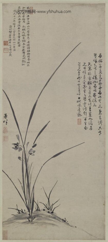 翟继昌 幽兰图轴.jpg