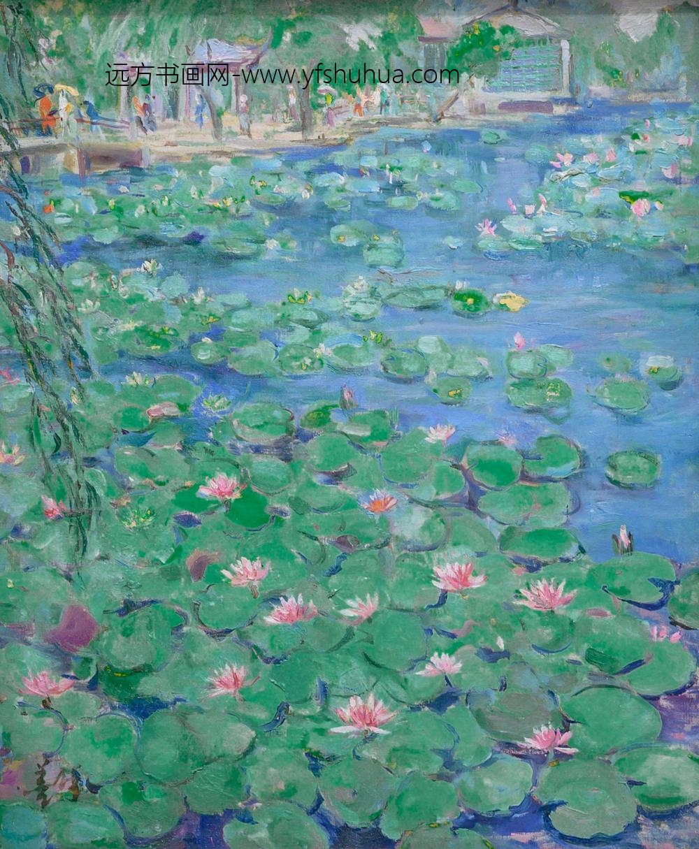 胡善馀Hu-Shanyu_三潭印月睡莲Water-Lilies-at-San-Tan-Yin-Yue