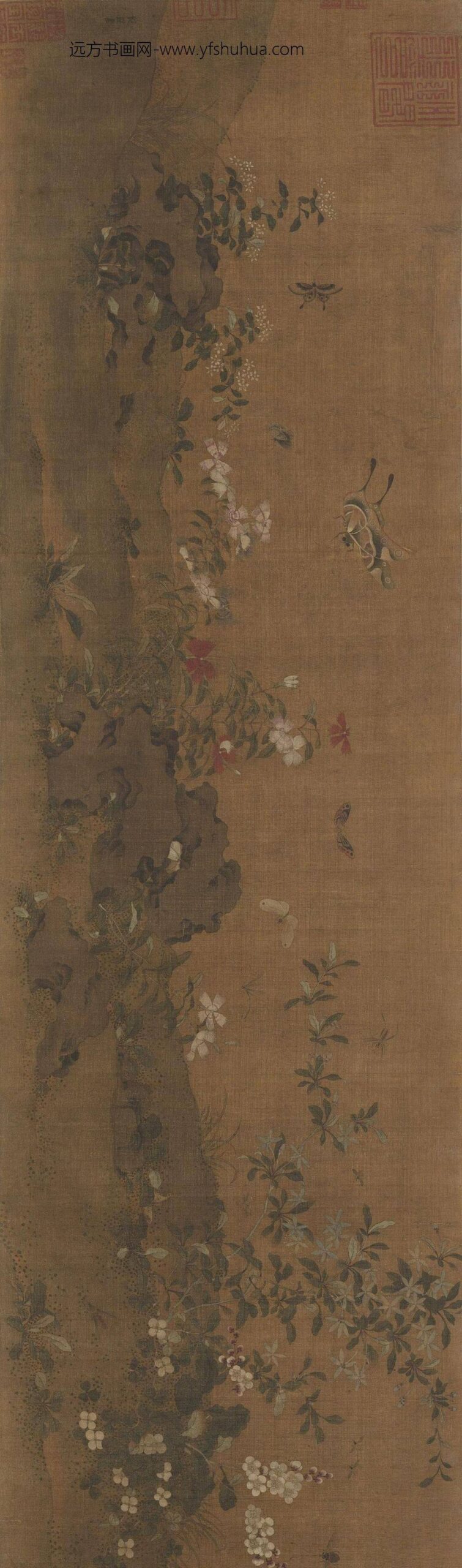 艳艳女史_草虫花蝶图卷_