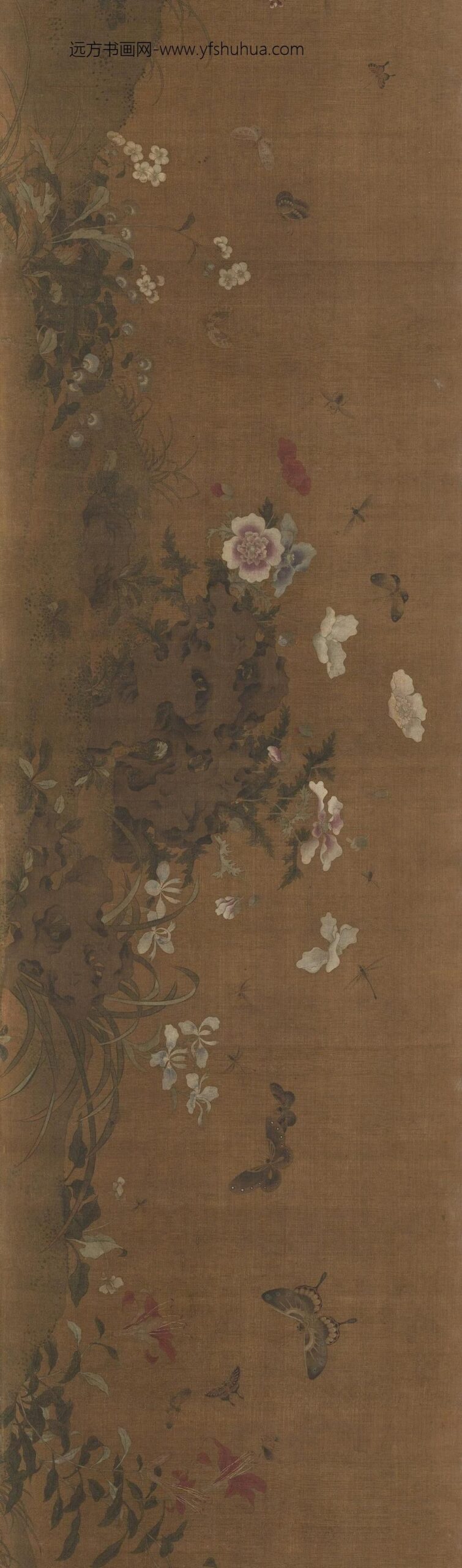 艳艳女史_草虫花蝶图卷_