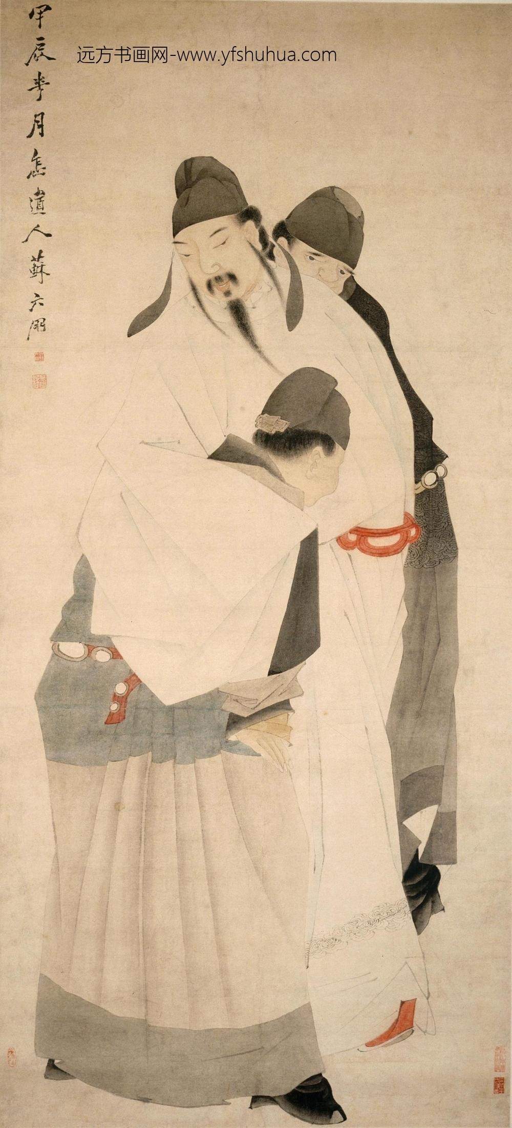 苏六朋_太白醉酒图轴