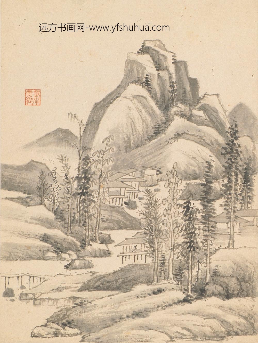 萧云从_山水册_