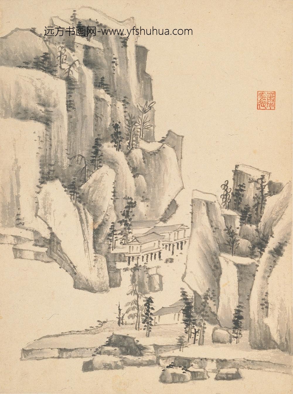 萧云从_山水册_