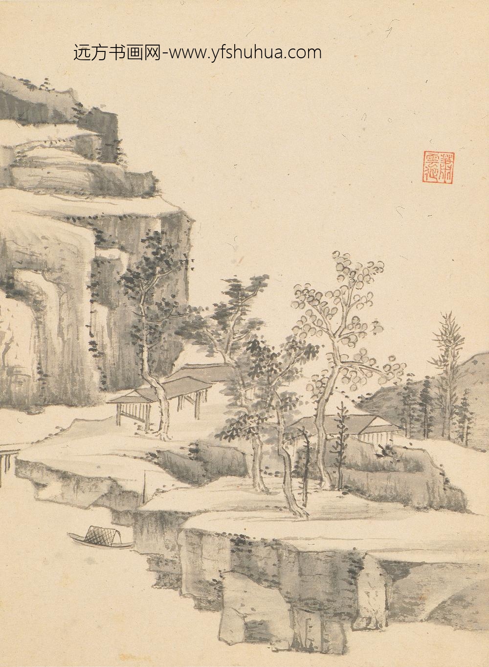 萧云从_山水册_