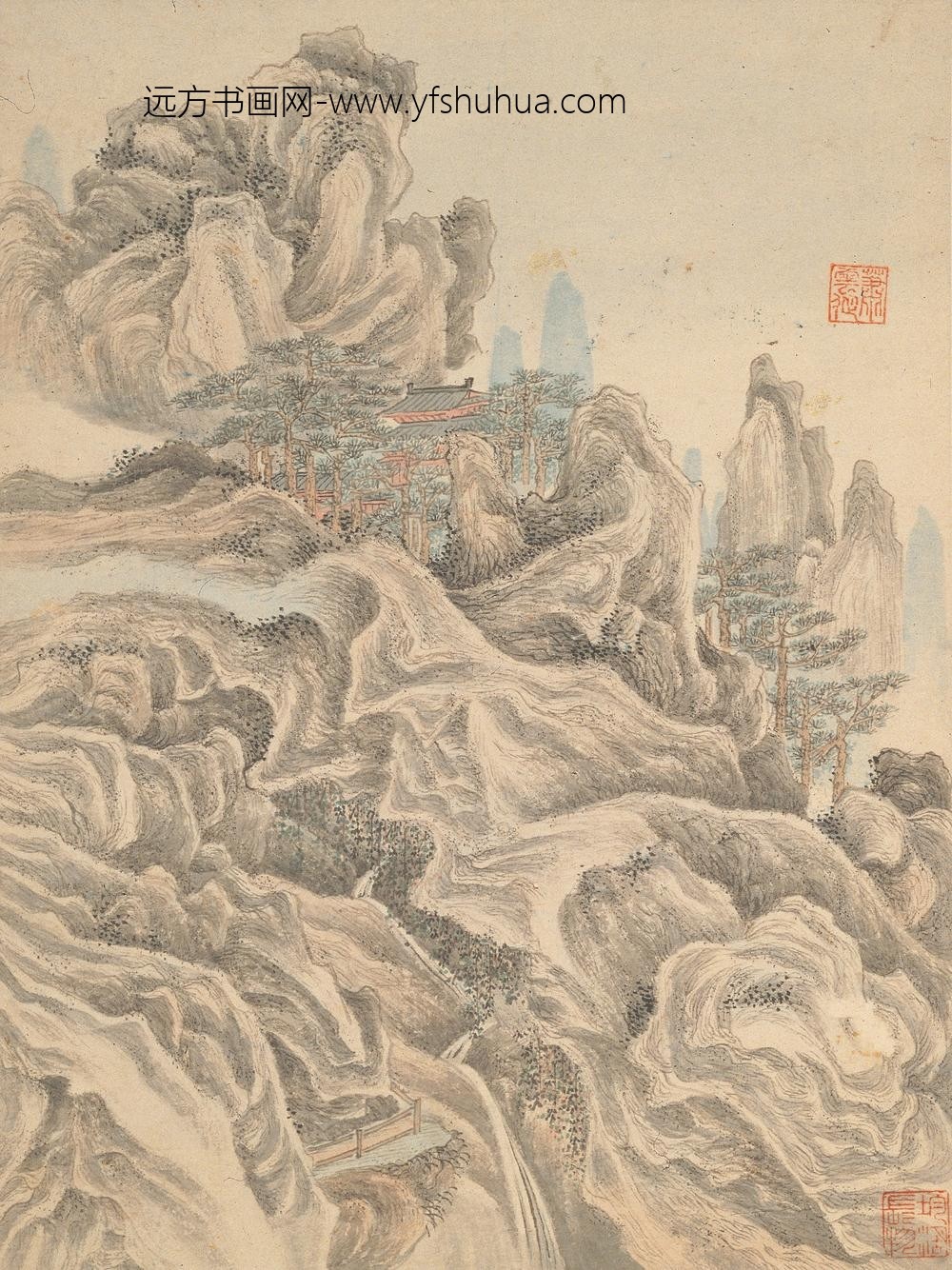 萧云从_山水册_