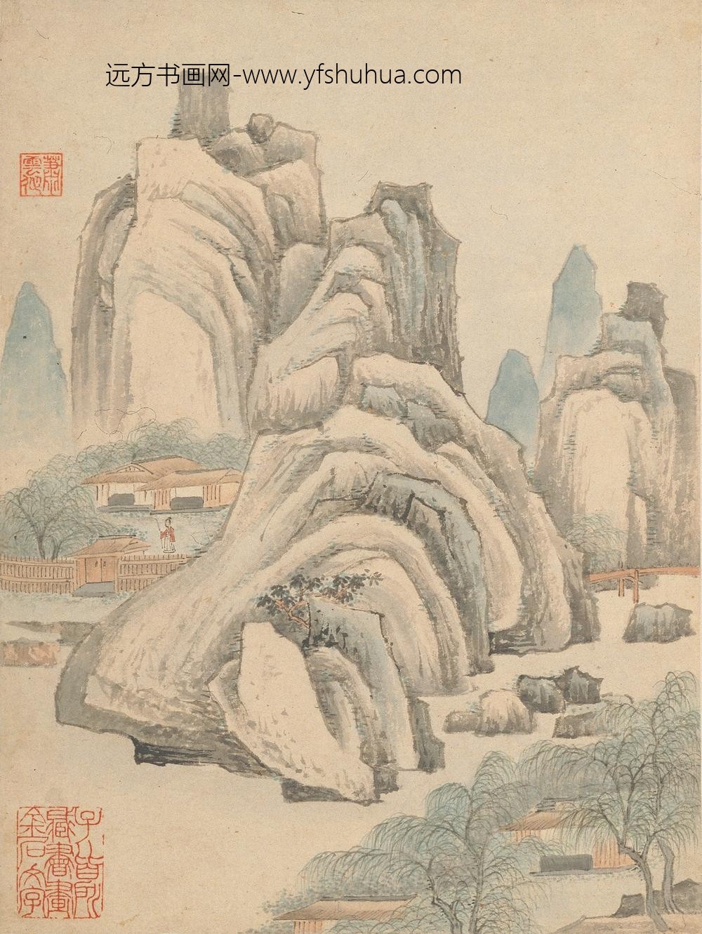 萧云从_山水册_