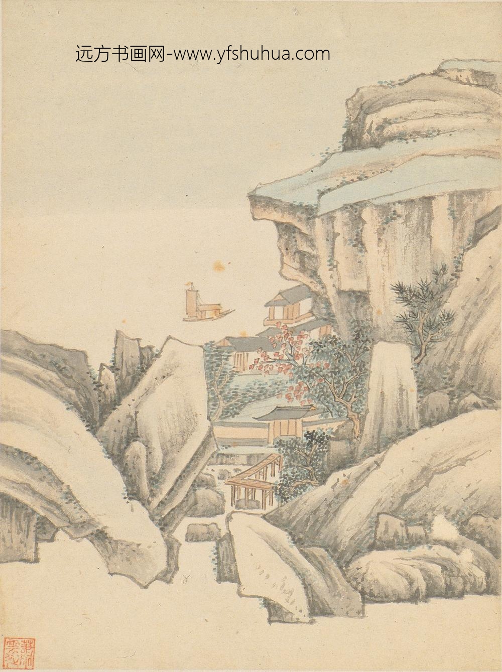 萧云从_山水册_