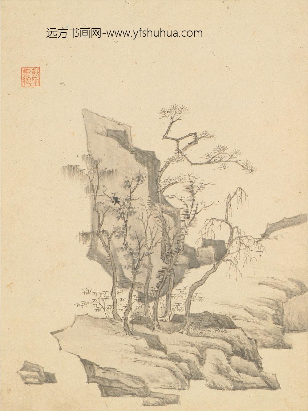 萧云从_山水册_