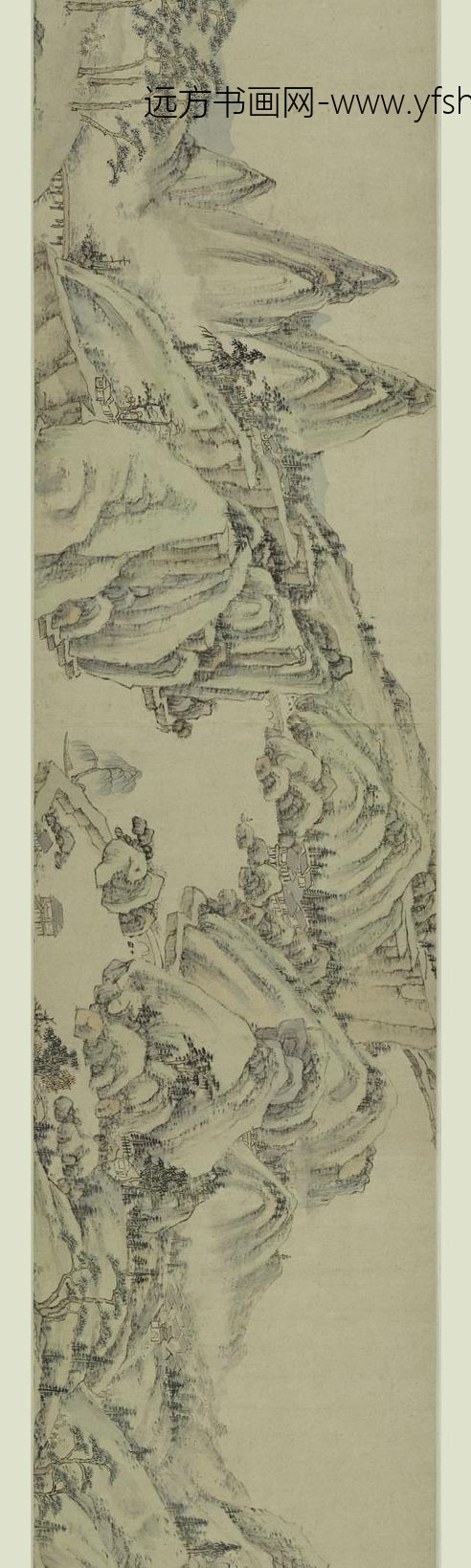 萧云从_桐下纳凉图卷_