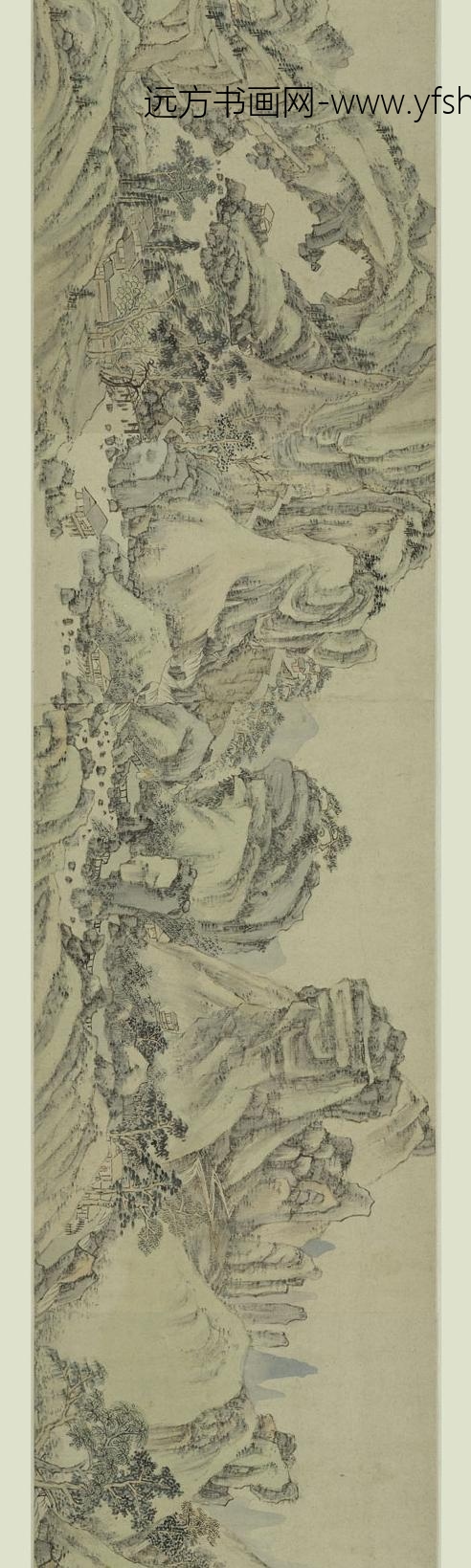 萧云从_桐下纳凉图卷_